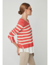 Jersey combinado coral